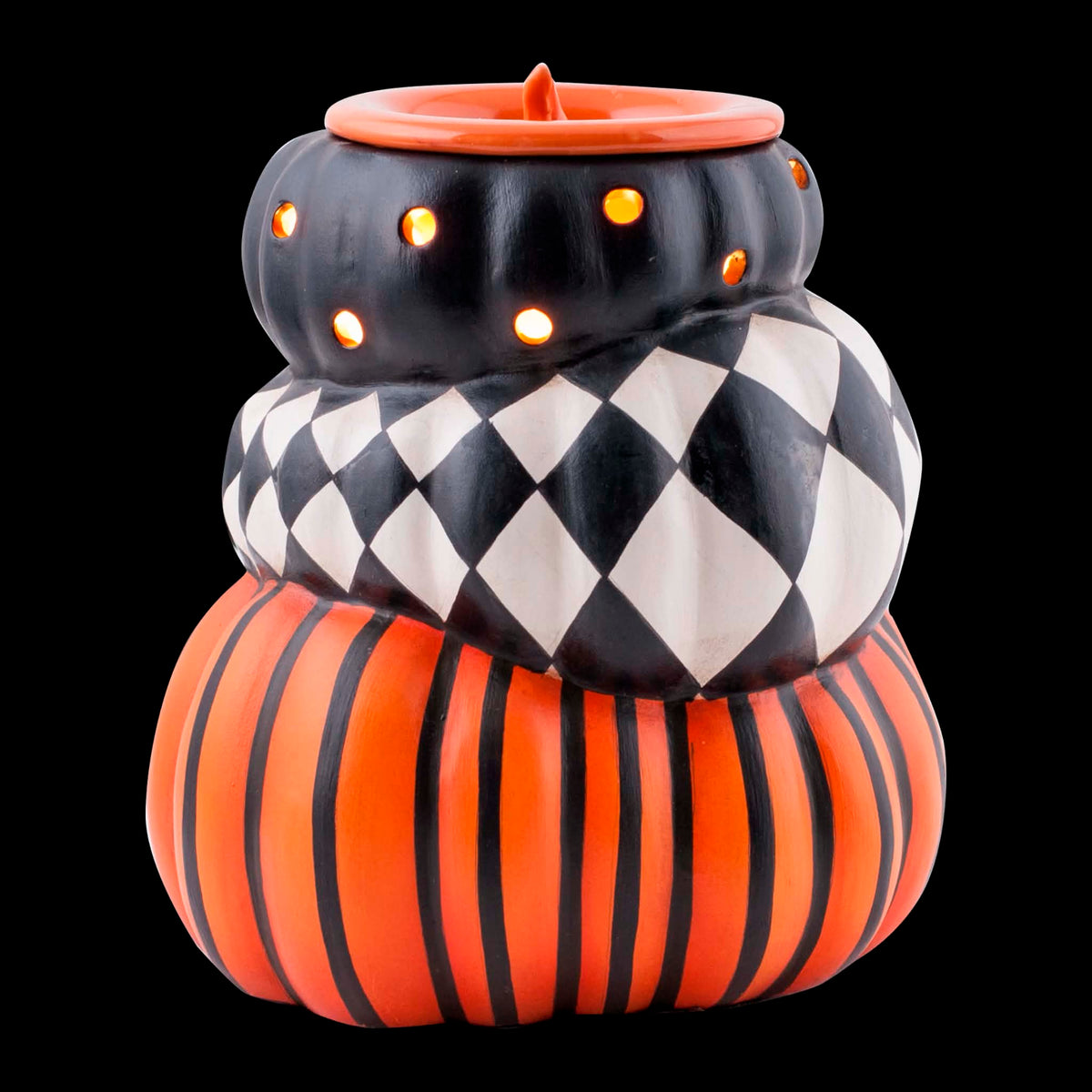 Stacked Pumpkins Electric Wax Warmer with Bulb